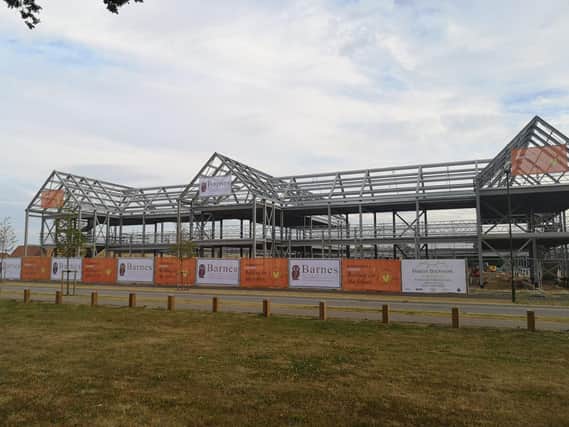 St Catherine's Hospice new home takes shape as steel frame is now complete