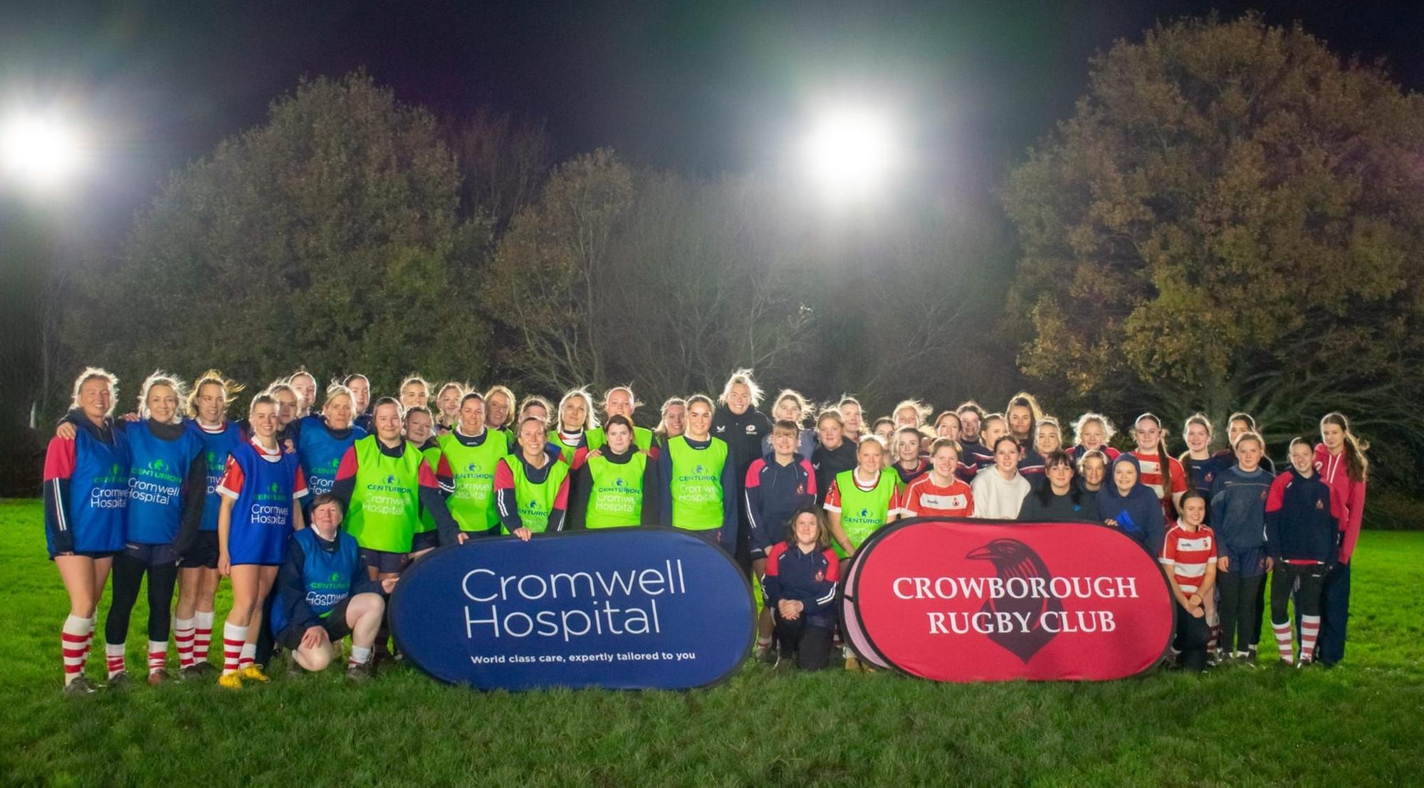 Crowborough RFC visited by Red Roses and Rugby World Cup winner Galligan
