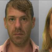 Lee Rice, 38, of Eden Grove Road, Byfleet, Surrey, and Marie Brazier, 49, of Irene Avenue, Lancing, West Sussex, were found guilty of conspiracy to sell or transfer prohibited weapons on August 3 after a 12-day trial at Hove Crown Court. Pictures courtesy of the National Crime Agency