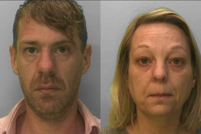 Lee Rice, 38, of Eden Grove Road, Byfleet, Surrey, and Marie Brazier, 49, of Irene Avenue, Lancing, West Sussex, were found guilty of conspiracy to sell or transfer prohibited weapons on August 3 after a 12-day trial at Hove Crown Court. Pictures courtesy of the National Crime Agency