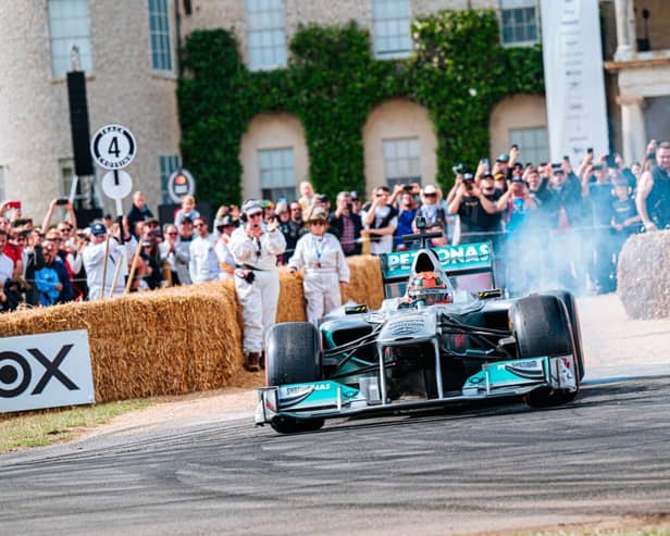 F1 Teams and Cars take to the hillclimb at the 2023 Festival of Speed. Ph. by Jayson Fong.