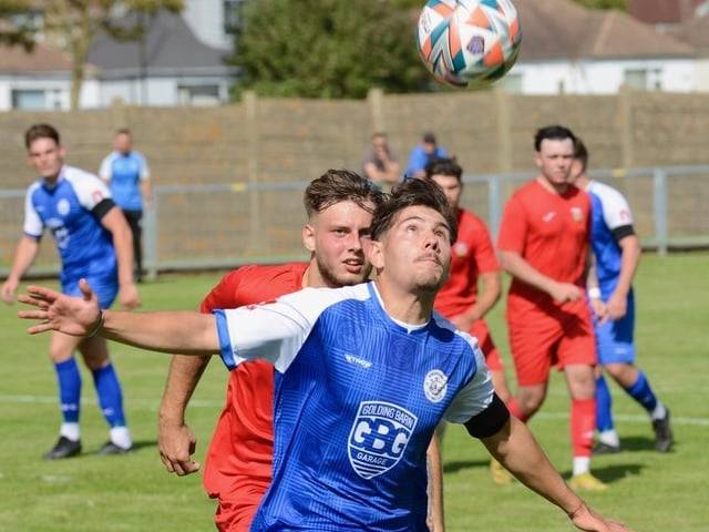 Action from Shoreham v Pagham in the SCFL premier division