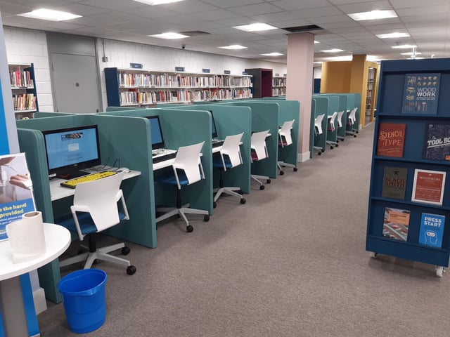 Worthing Library reopened in June 2021 after being closed for renovation for nine months