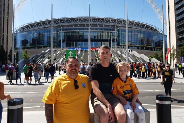 Golds fans at Wembley