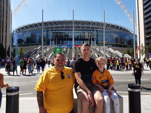 Golds fans at Wembley