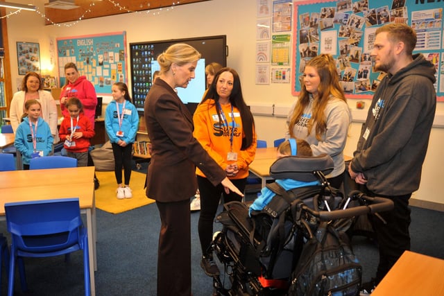 HRH The Duchess of Edinburgh visited Super Siblings in Crawley. SR24031301. Photo SR Staff/Nationalworld