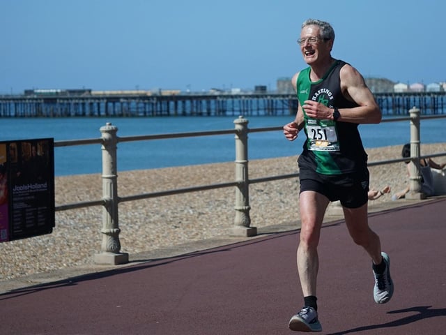 Hastings Runners taking part in the town's five-mile race