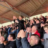 Crawley Town fans at the County Ground | Picture by Steve Herbert