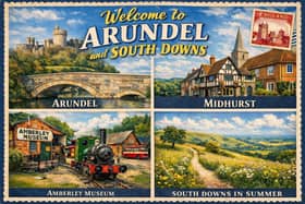 AI generated postcard for illustrative purposes