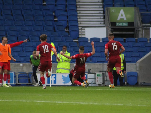 Brighton and Hove Albion v Worthing - Sussex Senior Challenge Cup final 2021/22 season. Picture by Cory Pickford