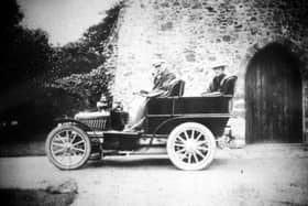 Sir Hubert Parry in his motor car. Picture: Rustington Museum