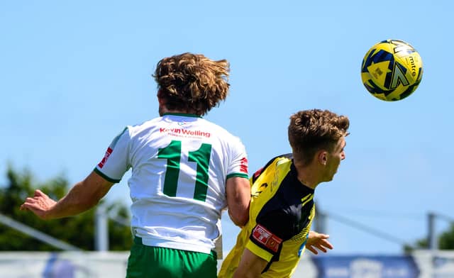 Action in the Rocks' pre-season win over Chichester City at Nyewood Lane