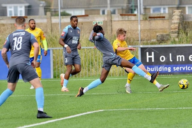 Action and goal celebration's from Lancing's win over Three Bridges
