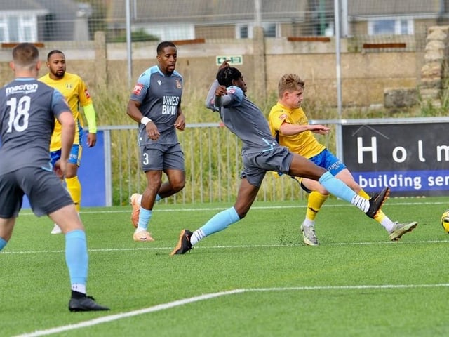 Action and goal celebration's from Lancing's win over Three Bridges