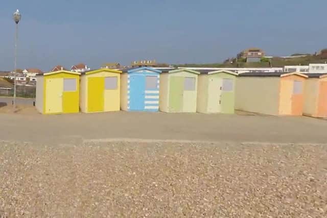 Seaford Town Council's popular West View Beach Huts are available for hire from April. Photo: Google Street View