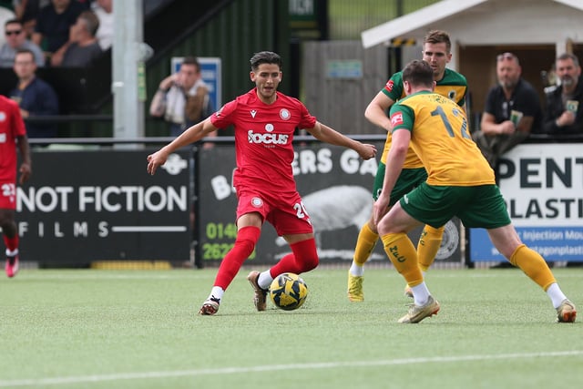 Action from Worthing FC's 3-0 friendly win at Horsham