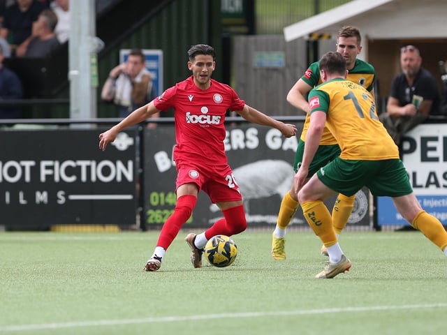 Action from Worthing FC's 3-0 friendly win at Horsham