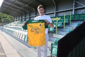 Talented youngster Archie Burnett has moved to Horsham from National League outfit Bromley. Pictures courtesy of Horsham FC