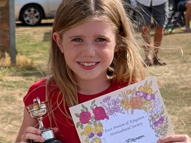 Emily Wilkinson won the Children’s Cup for the child winning most points