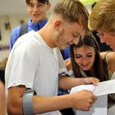 The Weald School, Billingshurst A level results day. Pic S Robards SR2208181