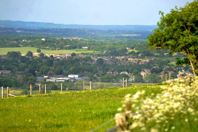 Beautiful views over Sussex from Jack and Jill windmills