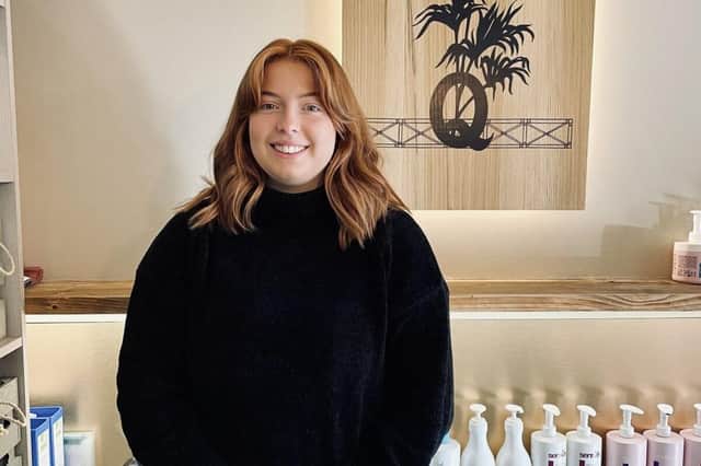 Iona Hilton pictured at Q Hair &amp; Beauty's Midhurst location