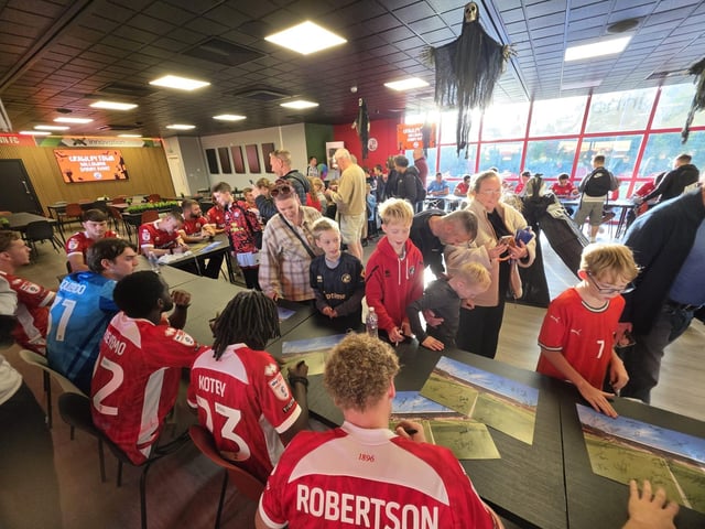 Crawley Town held a Halloween signing special where fans met the players and had their memorabilia signed