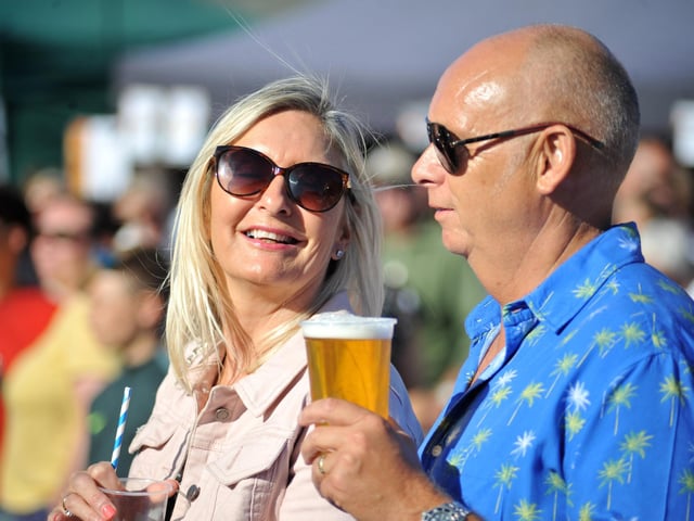 Drinks like gin, pimms, beer and more were on sale. Pic S Robards SR2208205
