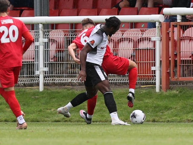 Action from Worthing's win at Dover in National League South