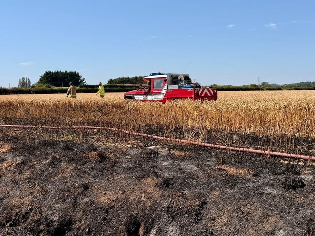 Firefighters from West Sussex Fire & Rescue Service have tackled a ‘fire in an open field’ in Nutbourne