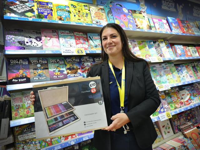 The Works opens in Devonshire Road, Bexhill, on October 22 2026. Store manager Nora Wykes is pictured. Pic Justin L