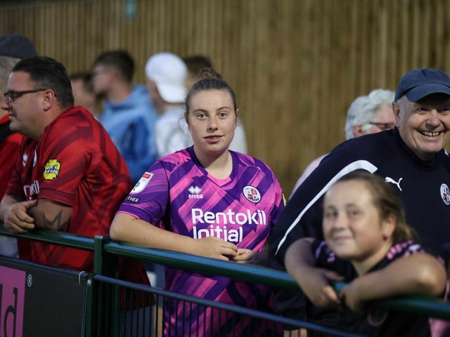 Crawley Town fans enjoy the team's first pre-season friendly, at Three Bridges FC
