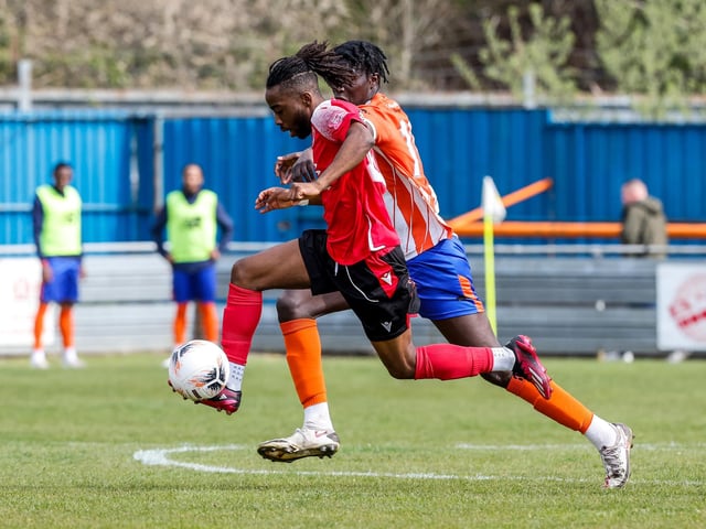Action from Eastbourne Borough's defeat at Braintree in the National Lague South