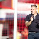 Crawley Town boss Scott Lindsey was all smiles after the Newport County win. Picture: Eva Gilbert/SussexWorld