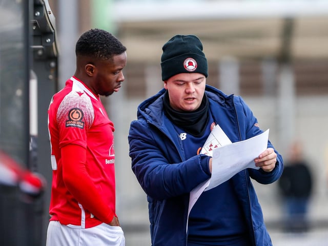 Action from Eastbourne Borough's 5-1 win at Slough Town in the National League South