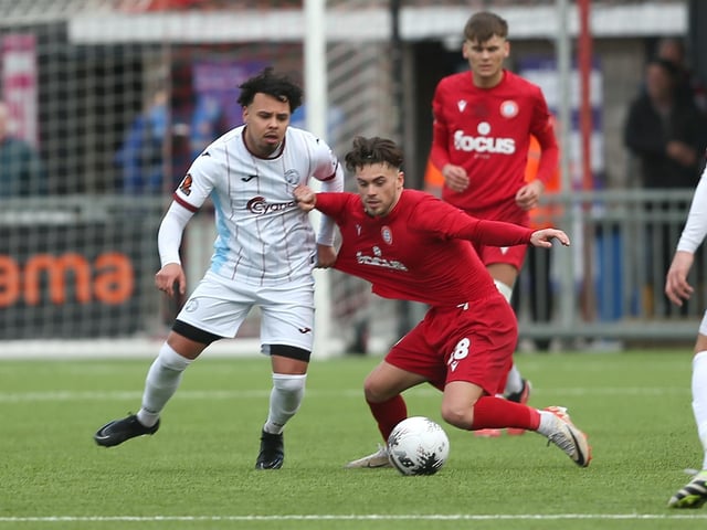 Action from Worthing's home loss to Taunton Town in National League South
