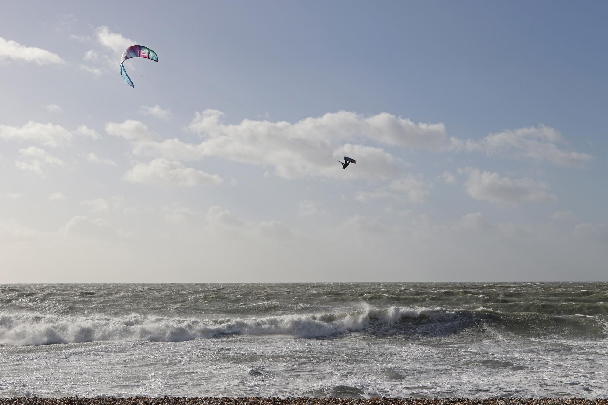 Worthing kitesurfer Lewis Crathern has set a new world record. Picture: Eunice Bergin