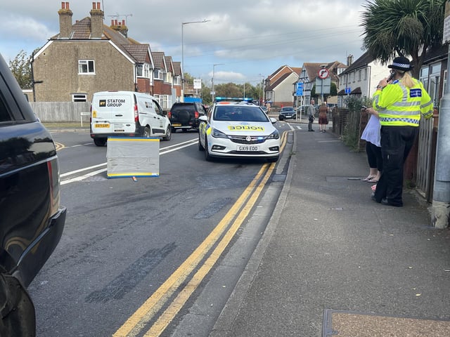 In Pictures: Eastbourne road blocked by police following diesel spill