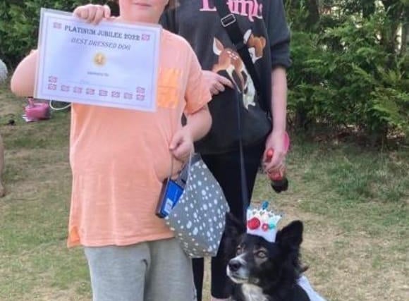 Jubilee celebrations around Horsham - Kelly Foster's dog Frankie won best dressed dog