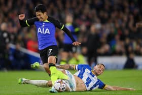 Son provided the assist for Kane’s first-half header, which proved to be the winner at the Amex on Saturday. (Photo by Mike Hewitt/Getty Images)