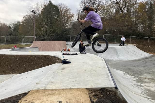 Users got to try out Horsham's 'cool' new skatepark for the first time today