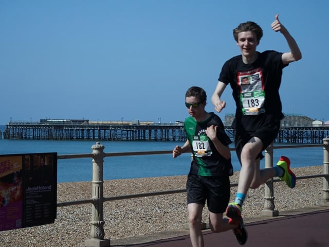 Hastings Runners taking part in the town's five-mile race