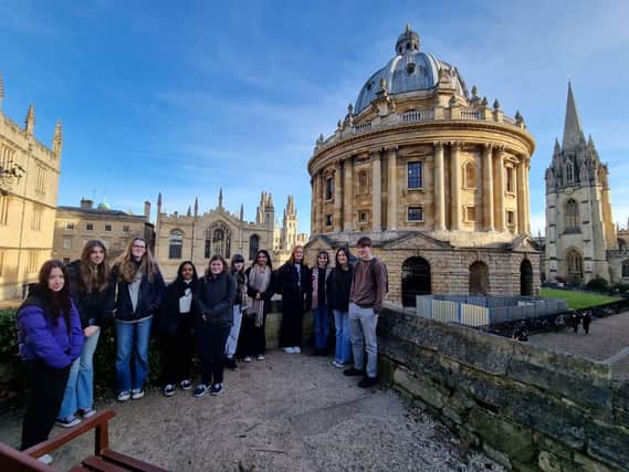 Collyer's students at St John's College, Oxford