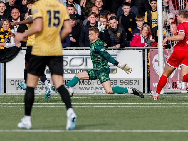 Action from Eastbourne Borough's 5-1 home loss to Maidstone in the National League South