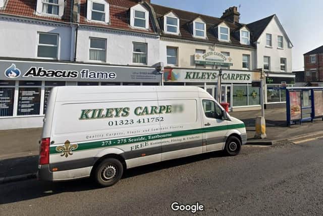 Kileys Carpets in Seaside, Eastbourne. Picture from Google Maps