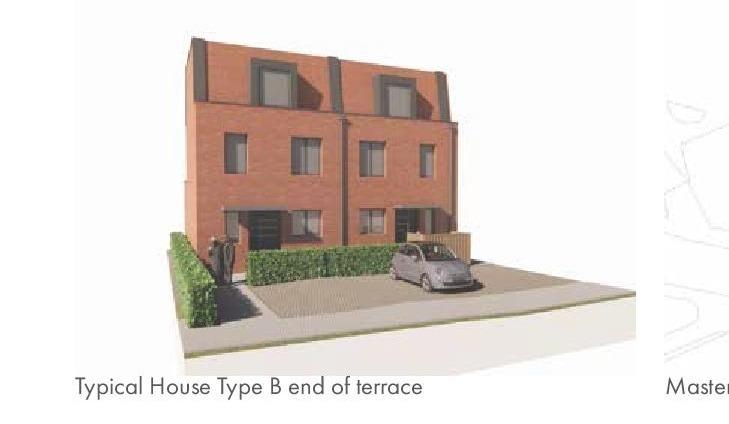 Artists impression of a typical home that would form part of the development.
