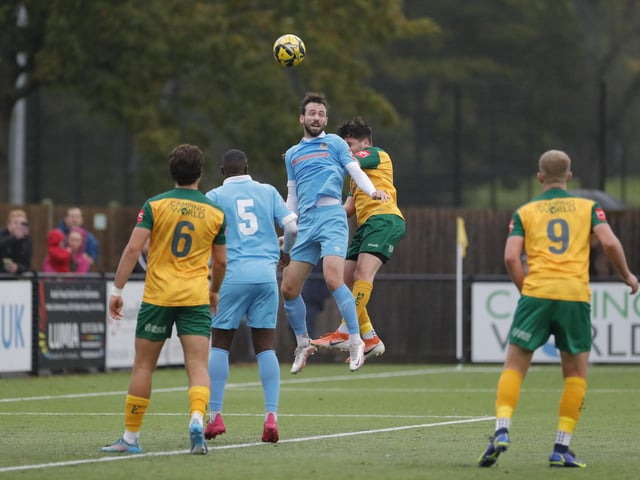 Match action from Horsham's 3-2 win over Potters Bar Town on Saturday