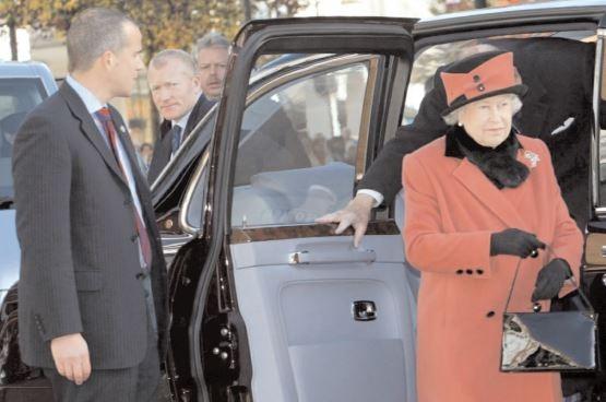 The Queen arrives