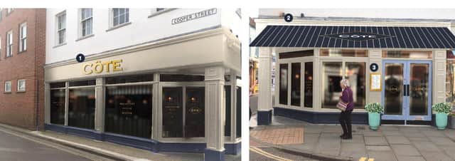Major renovation plans could be on the way at Cote Brasserie in Chichester after plans were submitted.