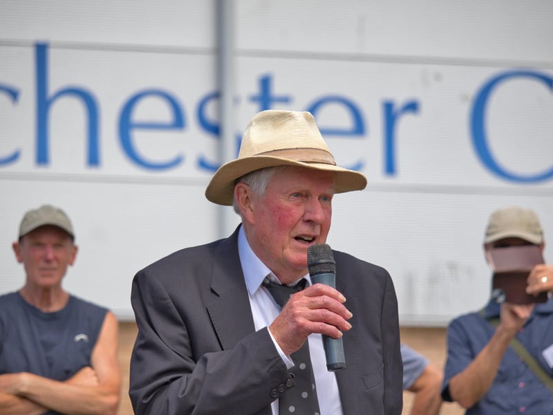 The opening of the new athletics track at Chichester College